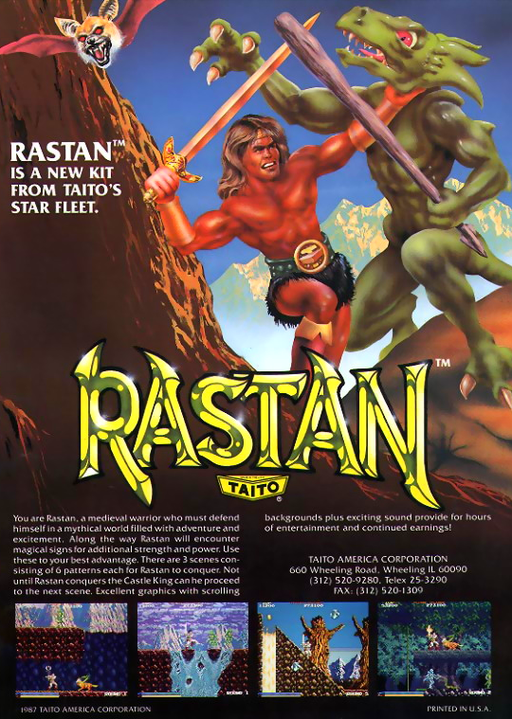 Rastan (World) Game Cover